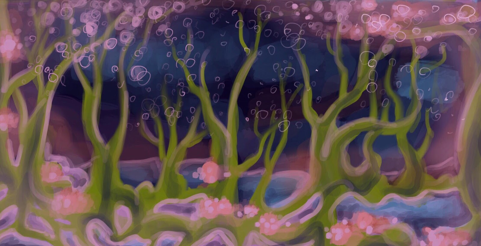 abstract bubbly concept art